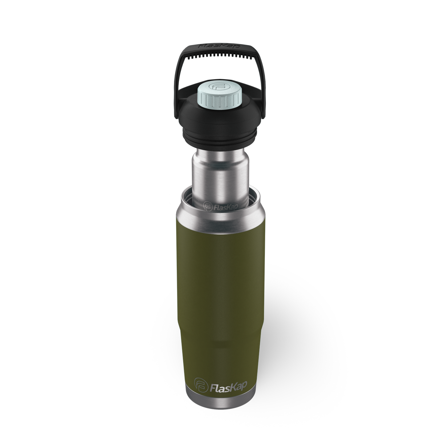 variant: white-+-green stainless-steel