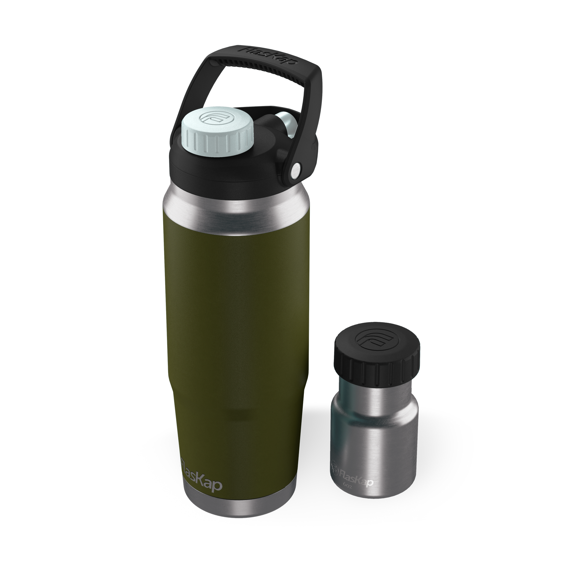 variant: white-+-green stainless-steel