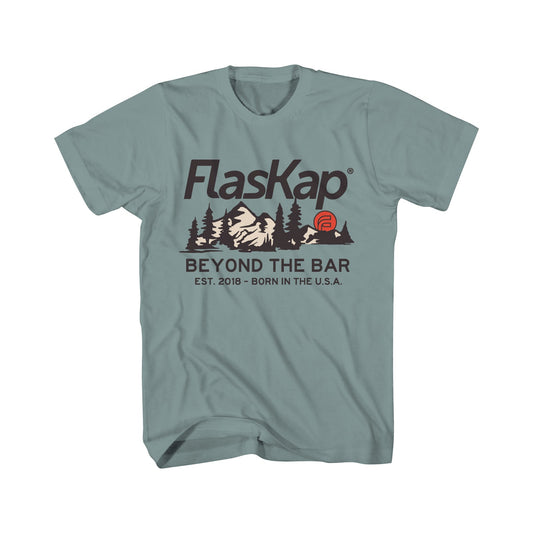 Big Sky Happy Hour T-Shirt - Dusty Blue