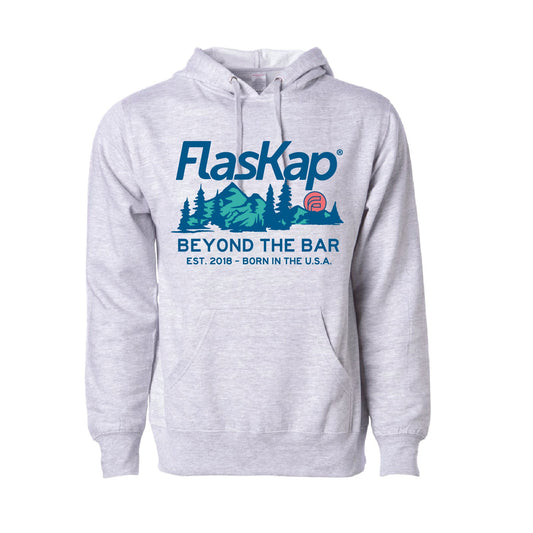 Big Sky Happy Hour Hoodie - Heather Grey