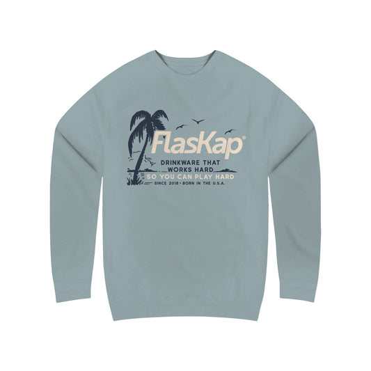 Sips on the Beach Crewneck - Agave